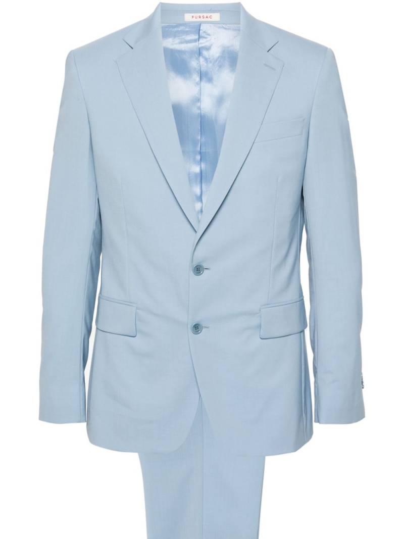 FURSAC single-breasted virgin-wool suit - Blue von FURSAC