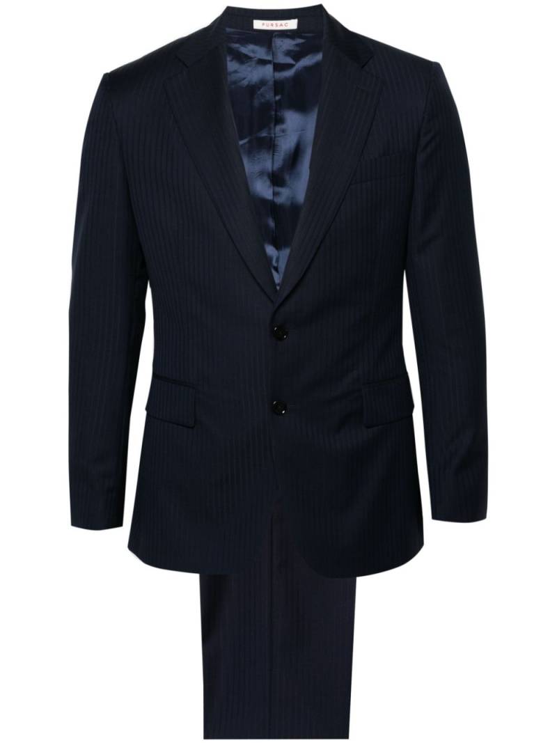 FURSAC single-breasted wool suit - Blue von FURSAC