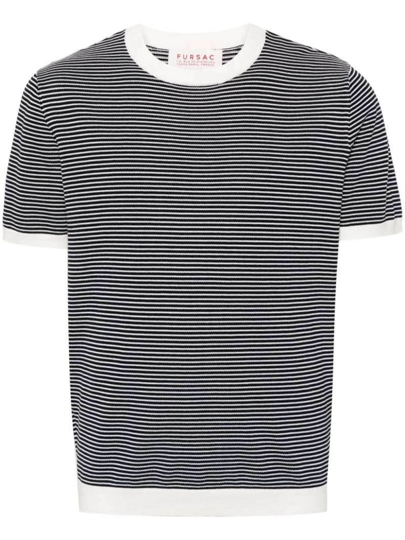 FURSAC striped knit T-shirt - Blue von FURSAC