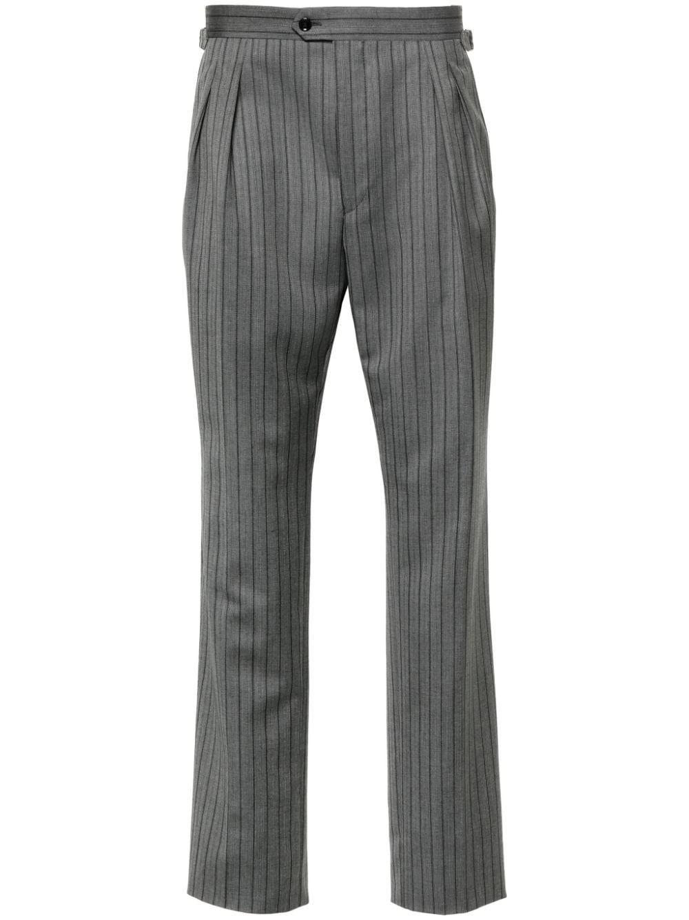 FURSAC striped pleated trousers - Grey von FURSAC