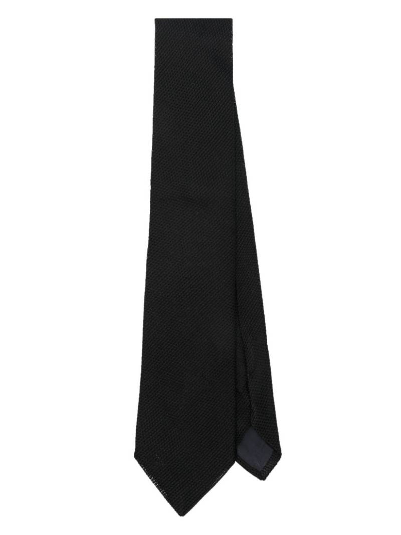 FURSAC textured-finish silk tie - Black von FURSAC