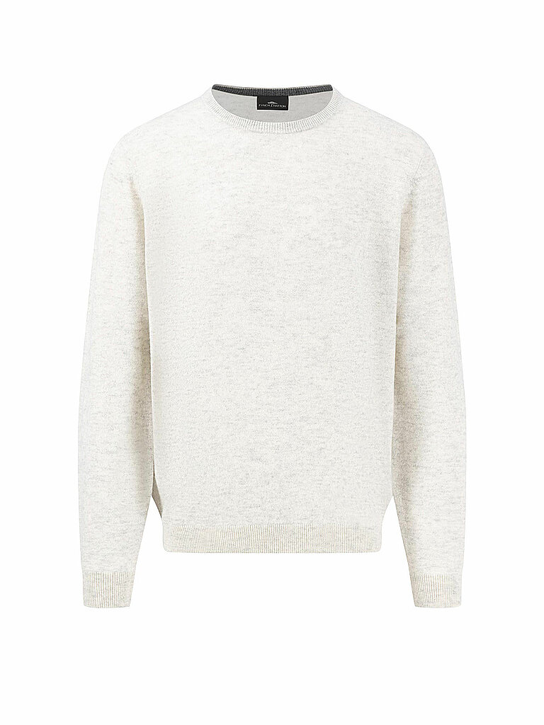 FYNCH HATTON Kaschmirpullover creme | 4XL von FYNCH HATTON