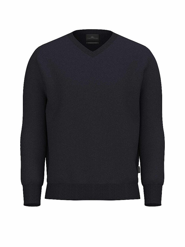 FYNCH HATTON Kaschmirpullover dunkelblau | 4XL von FYNCH HATTON