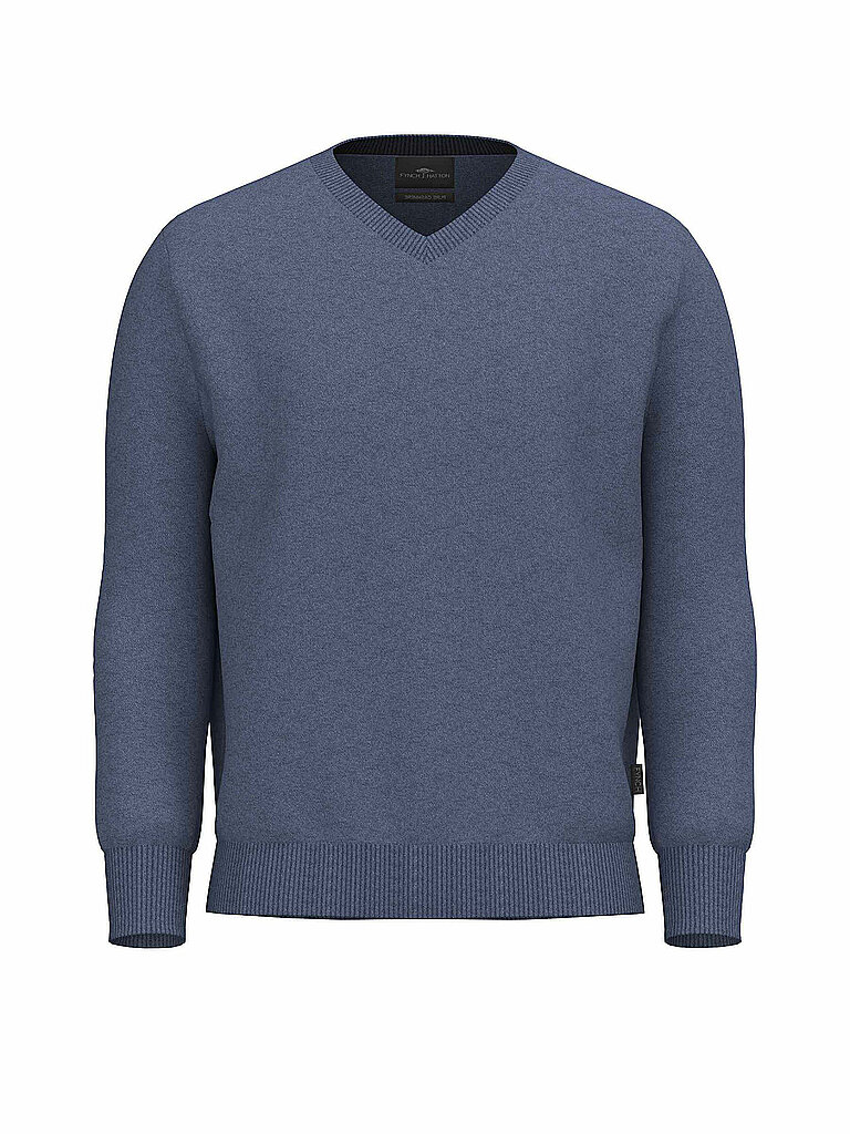 FYNCH HATTON Kaschmirpullover hellblau | 4XL von FYNCH HATTON