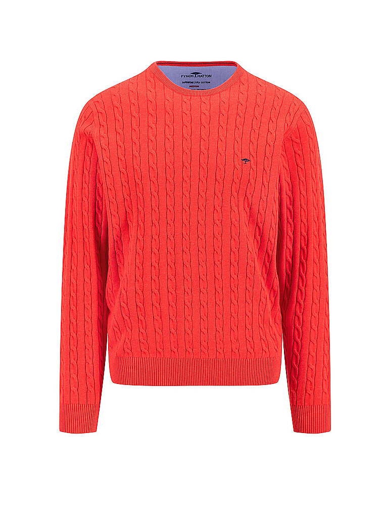 FYNCH HATTON Pullover  rot | L von FYNCH HATTON