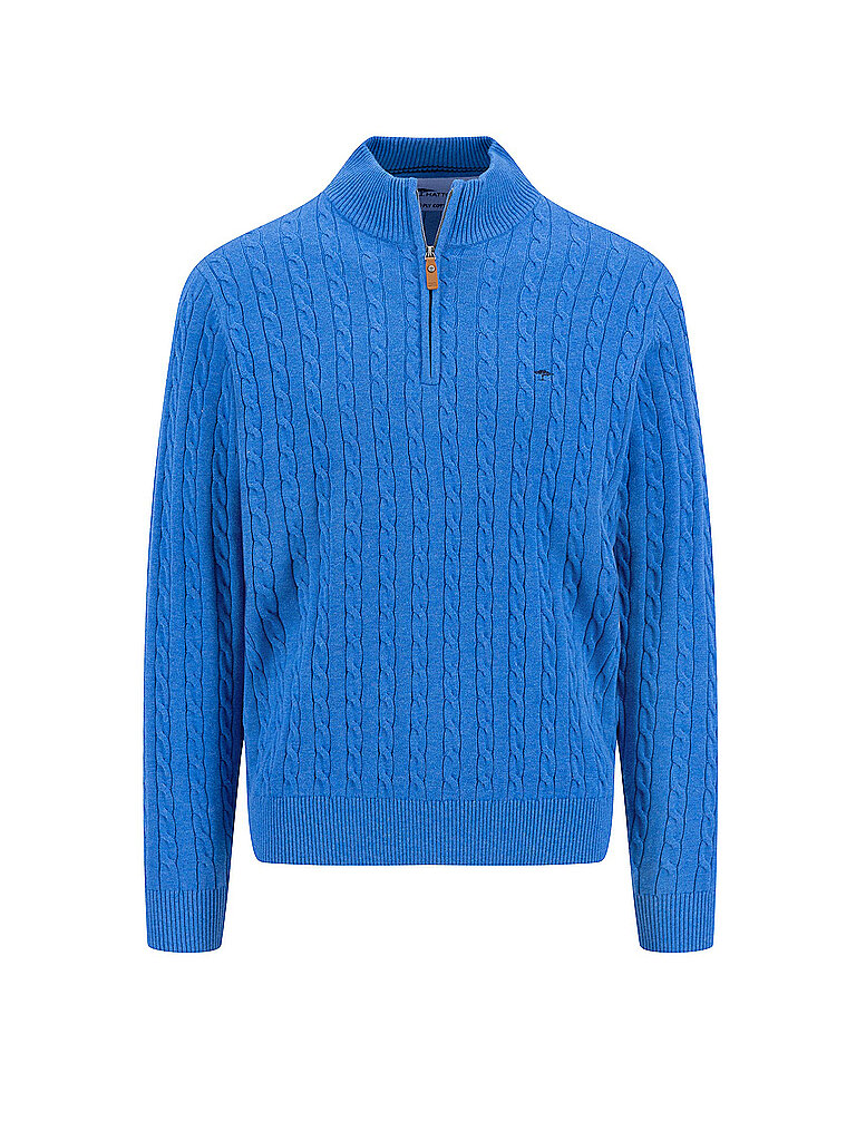 FYNCH HATTON Troyer Pullover  blau | L von FYNCH HATTON