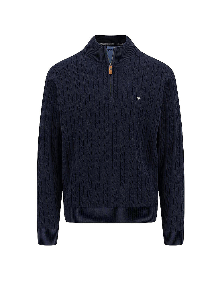 FYNCH HATTON Troyer Pullover  dunkelblau | M von FYNCH HATTON