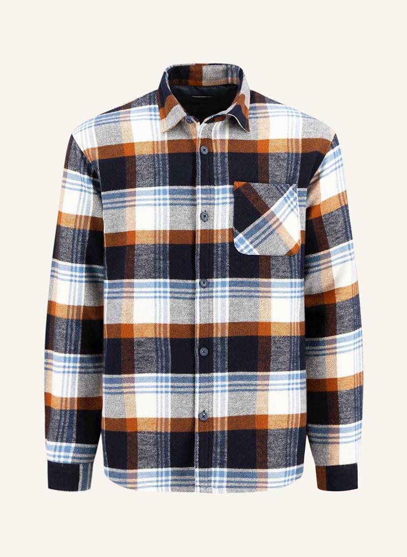 Fynch-Hatton Flanell-Overshirt blau von FYNCH-HATTON