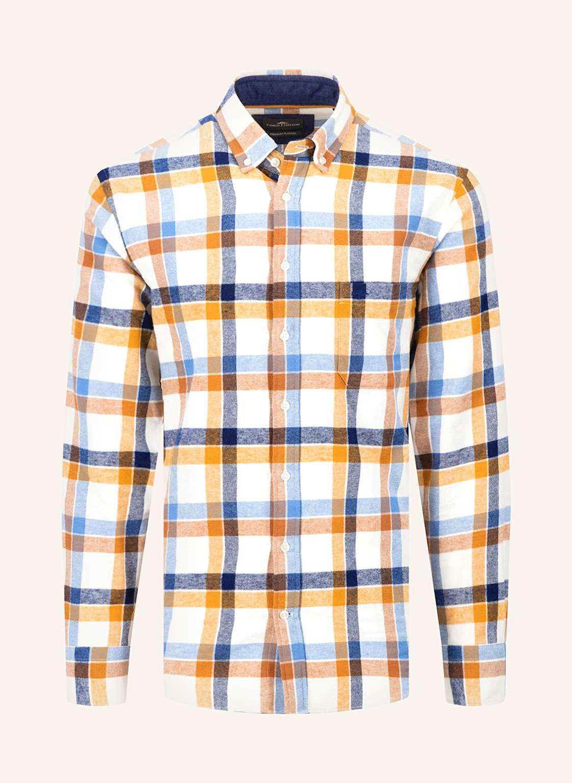 Fynch-Hatton Flanellhemd Regular Fit orange von FYNCH-HATTON