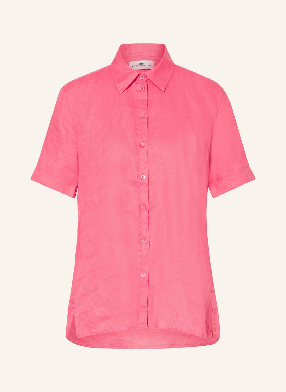 Fynch-Hatton Hemdbluse Aus Leinen pink von FYNCH-HATTON