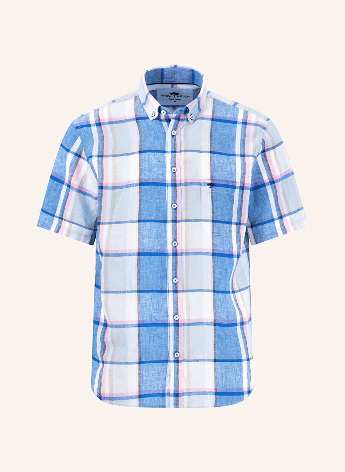 Fynch-Hatton Kurzarm-Hemd Comfort Fit Aus Leinen blau Fynch-Hatton Kurzarm-Hemd Comfort Fit Aus Leinen blau von FYNCH-HATTON