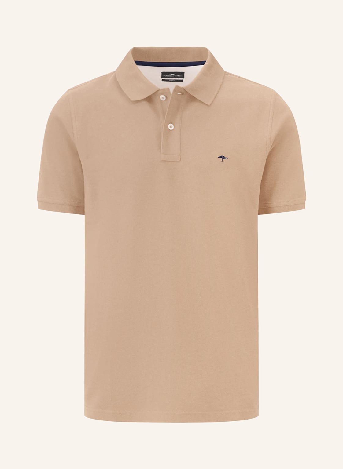 Fynch-Hatton Piqué-Poloshirt beige von FYNCH-HATTON