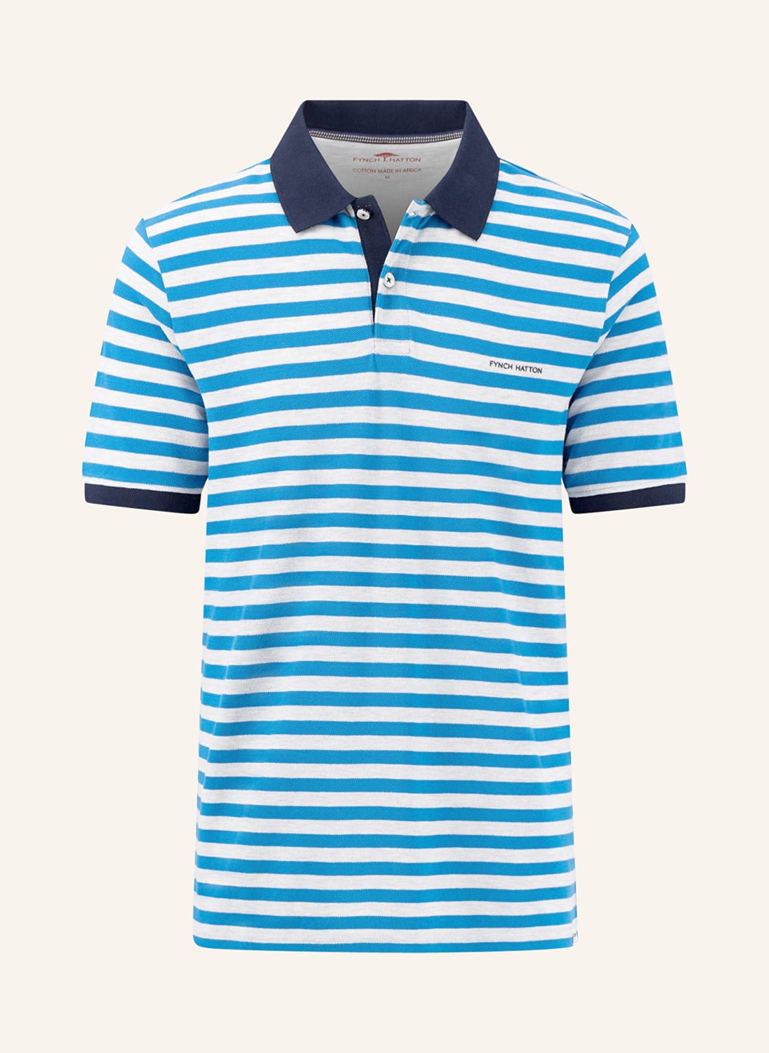 Fynch-Hatton Piqué-Poloshirt blau von FYNCH-HATTON