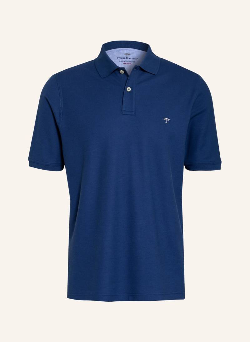 Fynch-Hatton Piqué-Poloshirt blau von FYNCH-HATTON