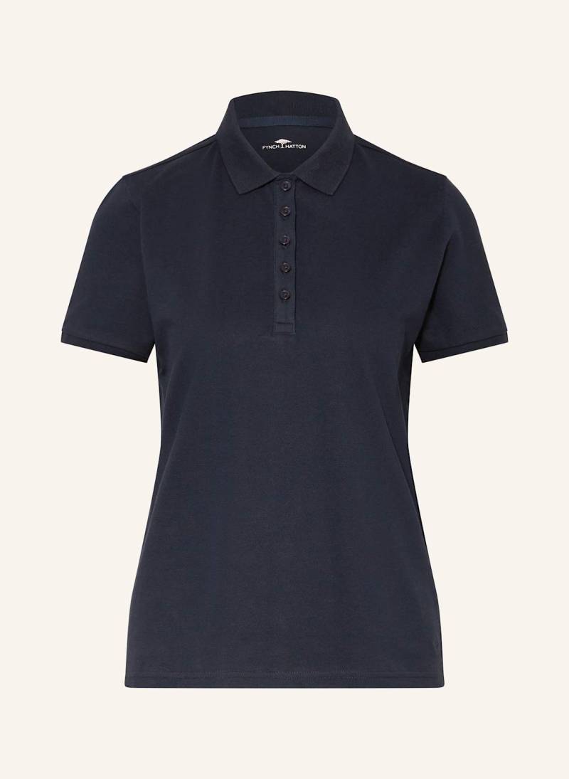 Fynch-Hatton Piqué-Poloshirt blau von FYNCH-HATTON