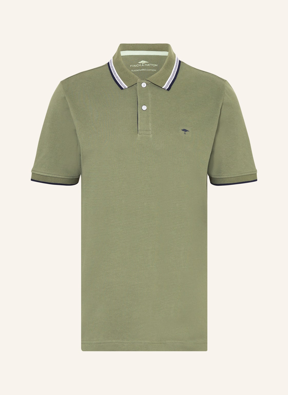 Fynch-Hatton Piqué-Poloshirt gruen von FYNCH-HATTON