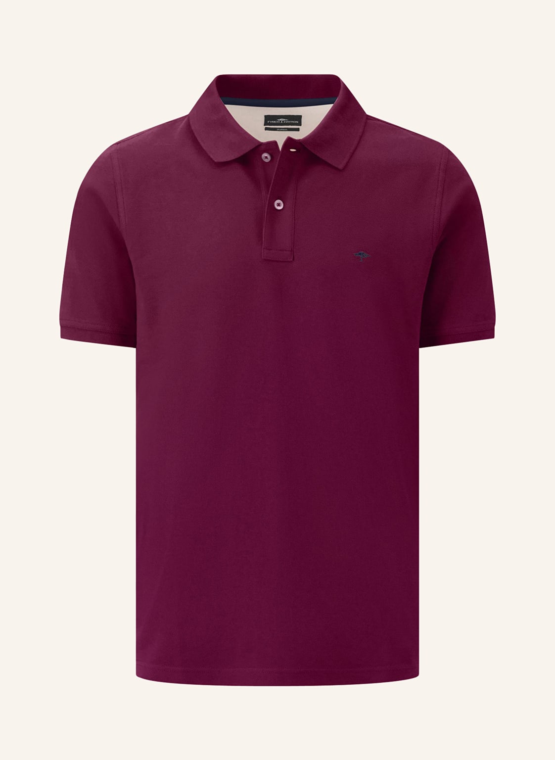 Fynch-Hatton Piqué-Poloshirt lila von FYNCH-HATTON