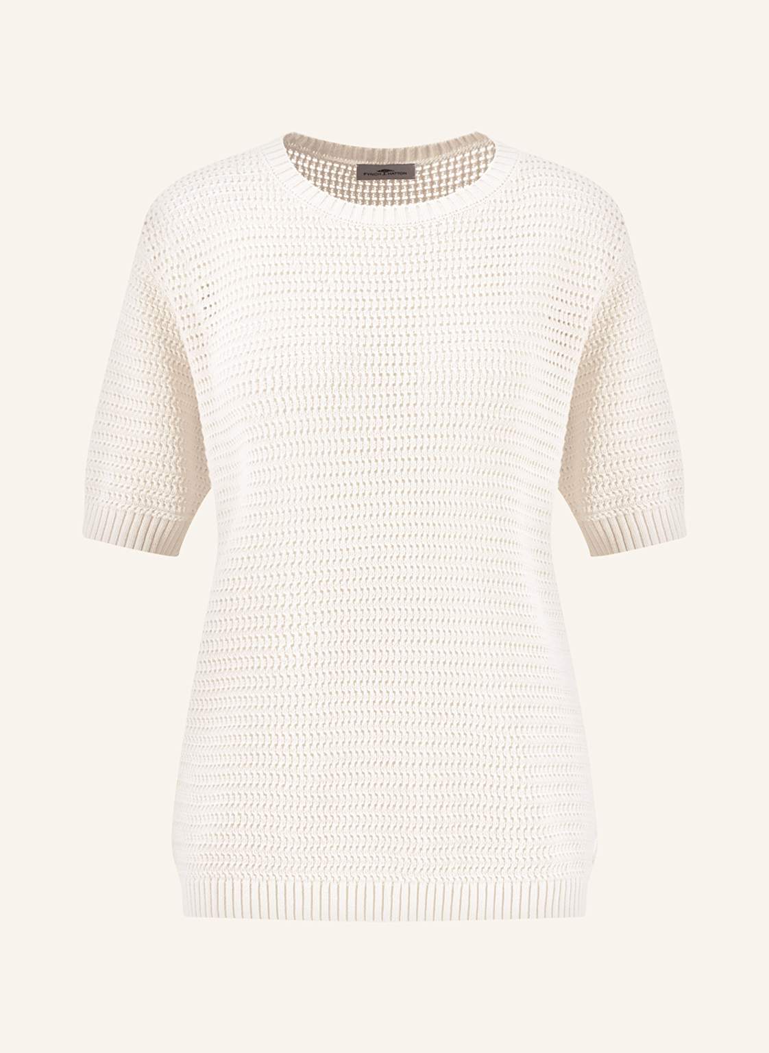 Fynch-Hatton Strickshirt weiss von FYNCH-HATTON