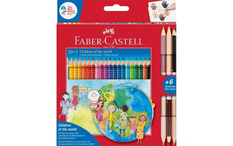 Faber-Castell Buntstift »Colour Gri«, Auswaschbar aus Textilien, Bruchsicher, Lichtbeständig von Faber-Castell