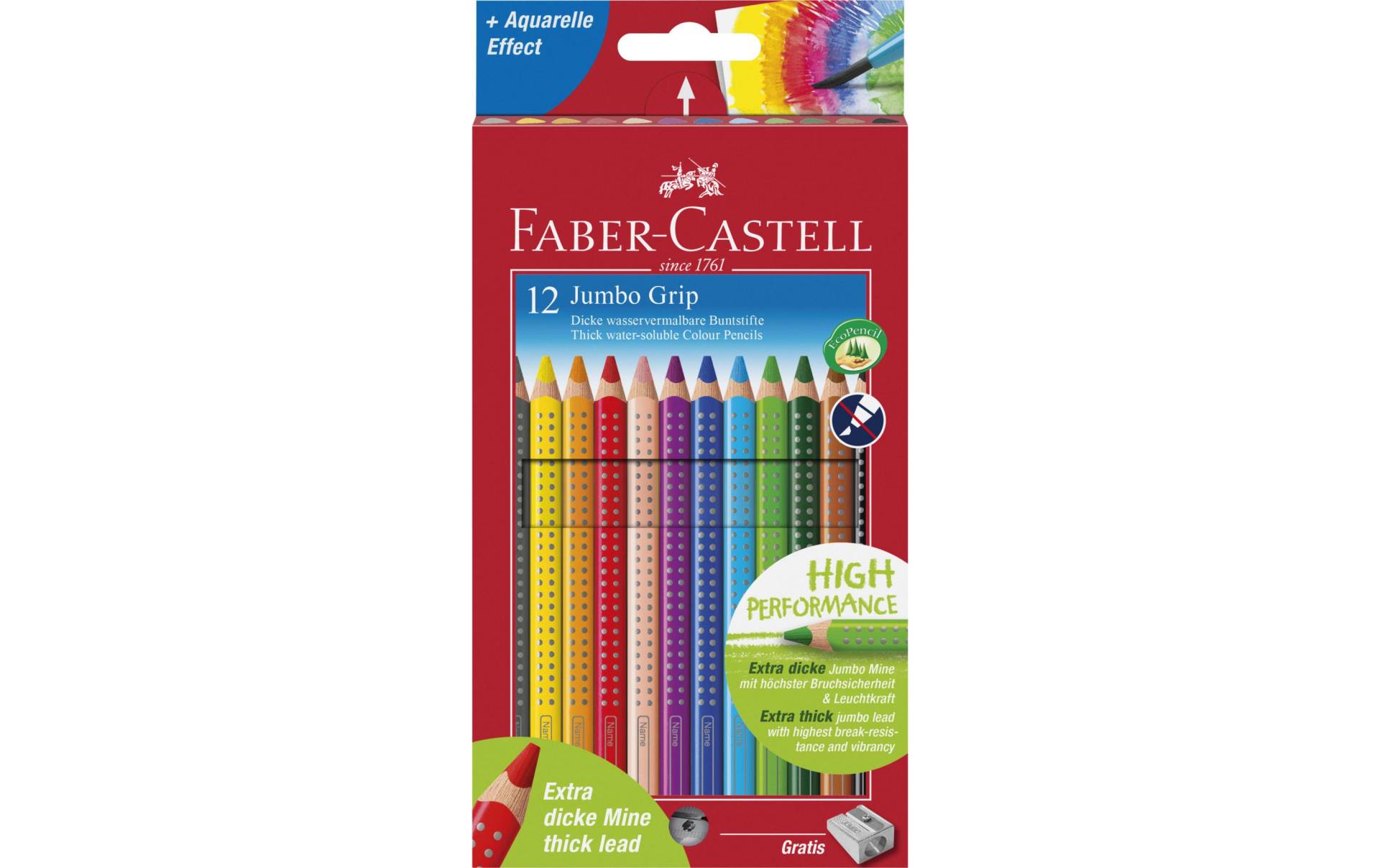 Faber-Castell Buntstift »Jumbo GRIP«, Wasservermalbar von Faber-Castell