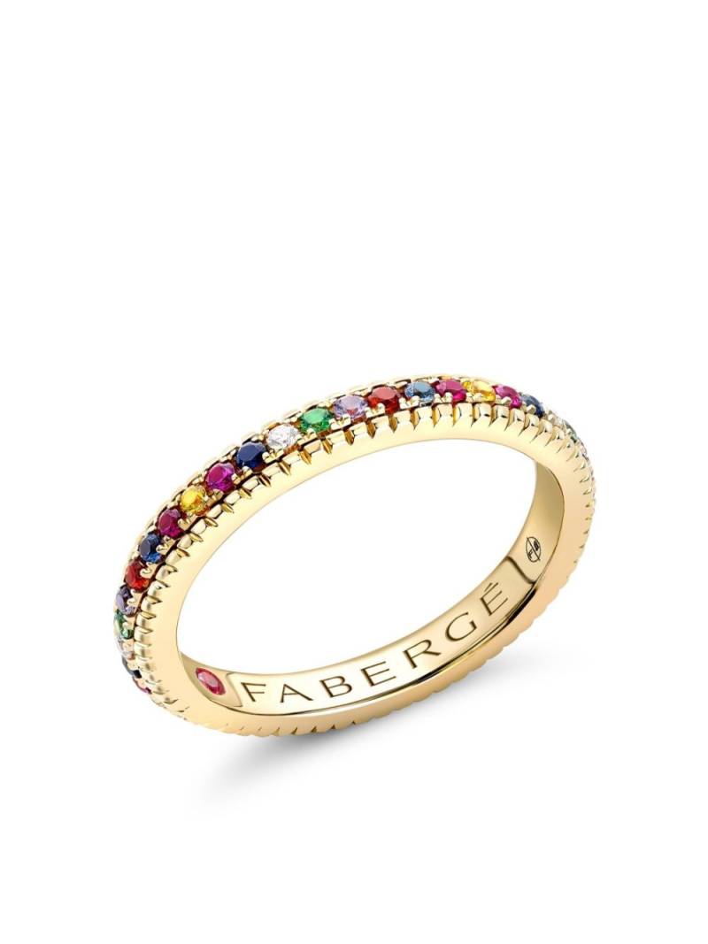 Fabergé 18kt yellow gold Colours of Love Yemulti-stone ring von Fabergé