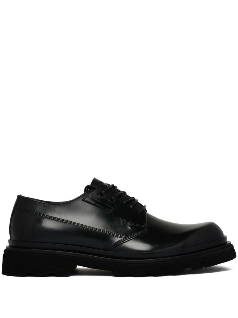 Fabi lace-up leather derby shoes - Black von Fabi