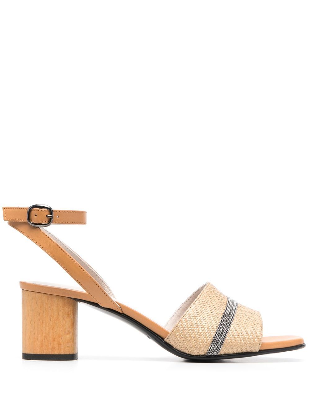 Fabiana Filippi 60mm woven-strap sandals - Neutrals von Fabiana Filippi