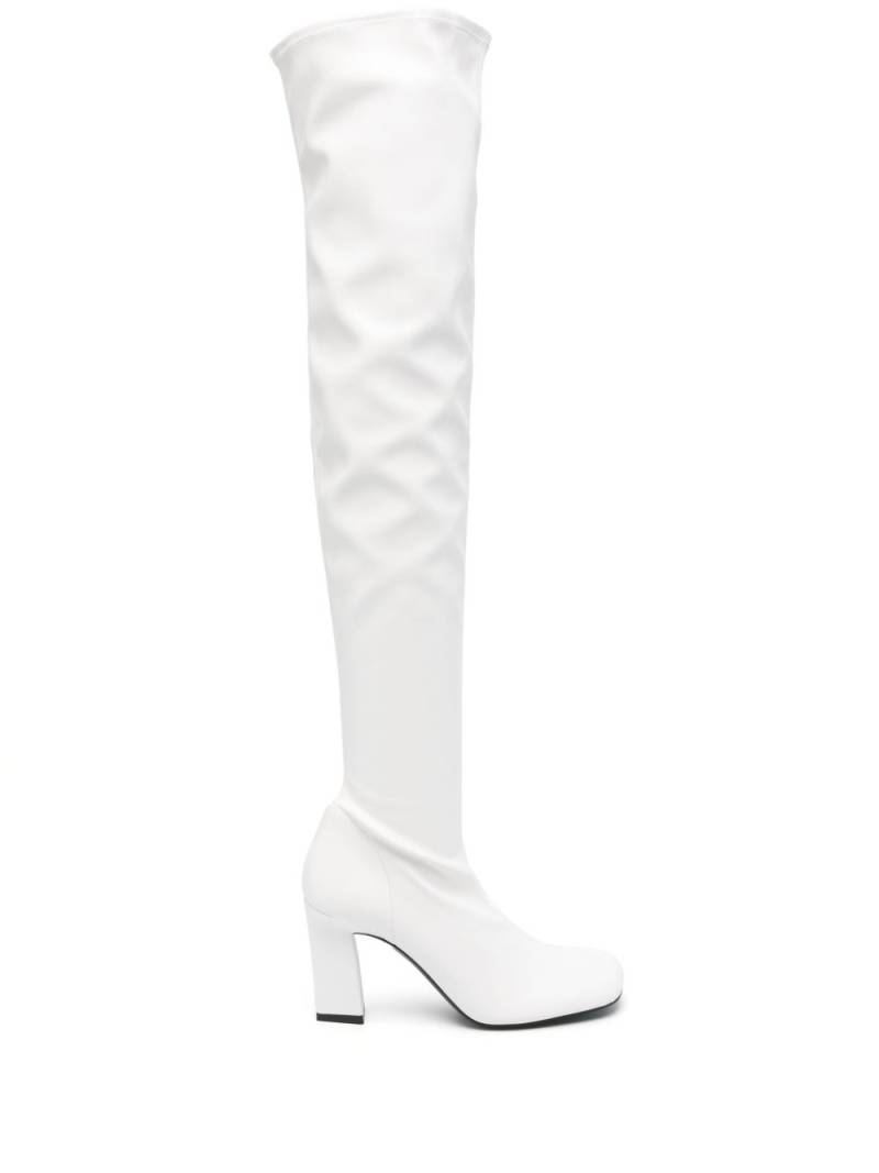 Fabiana Filippi 90mm leather boots - White von Fabiana Filippi