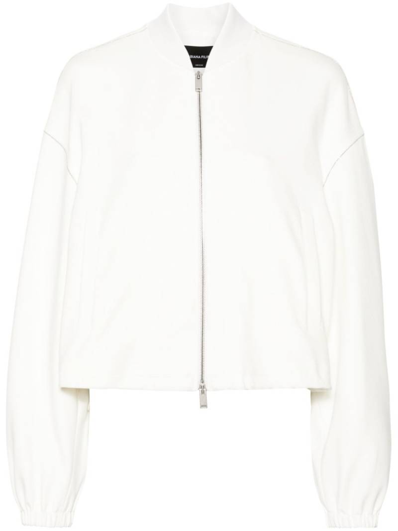 Fabiana Filippi Cool bomber jacket - White von Fabiana Filippi