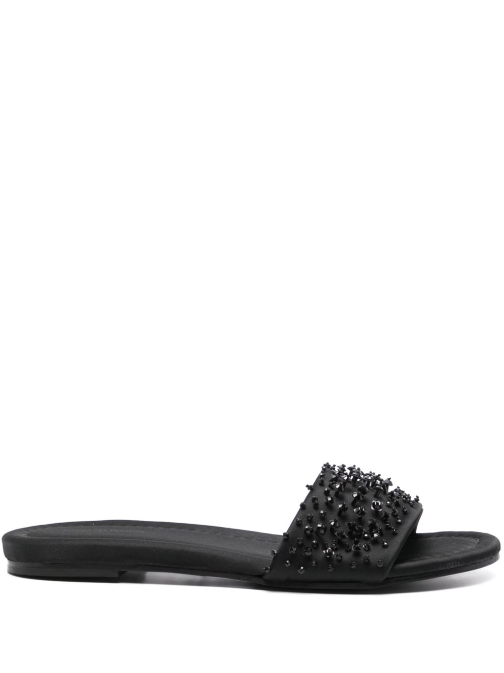 Fabiana Filippi Duchesse bead-detailed slides - Black von Fabiana Filippi