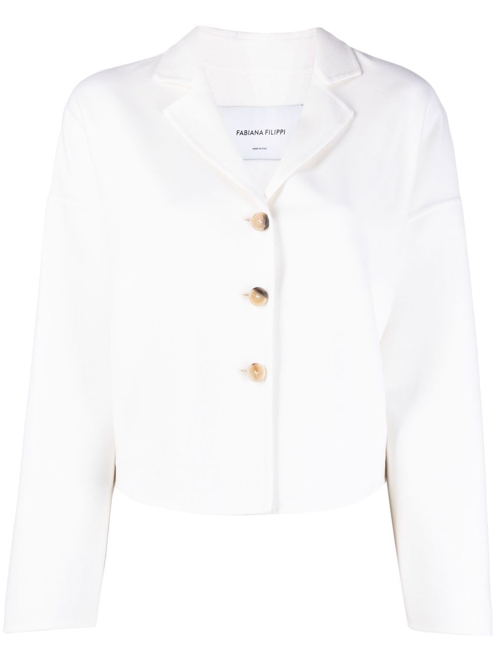 Fabiana Filippi V-neck button-up jacket - White von Fabiana Filippi