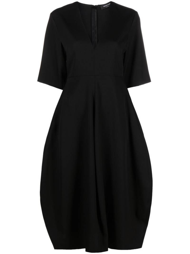 Fabiana Filippi V-neck midi dress - Black von Fabiana Filippi