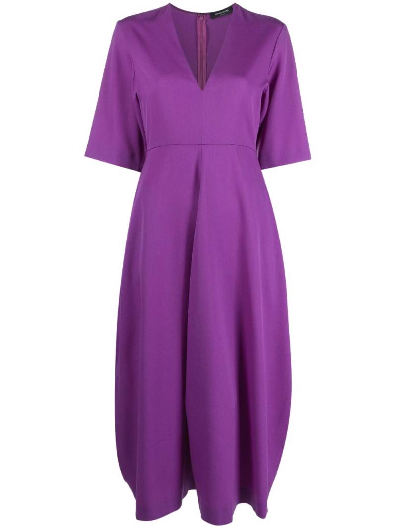 Fabiana Filippi V-neck midi dress - Purple von Fabiana Filippi