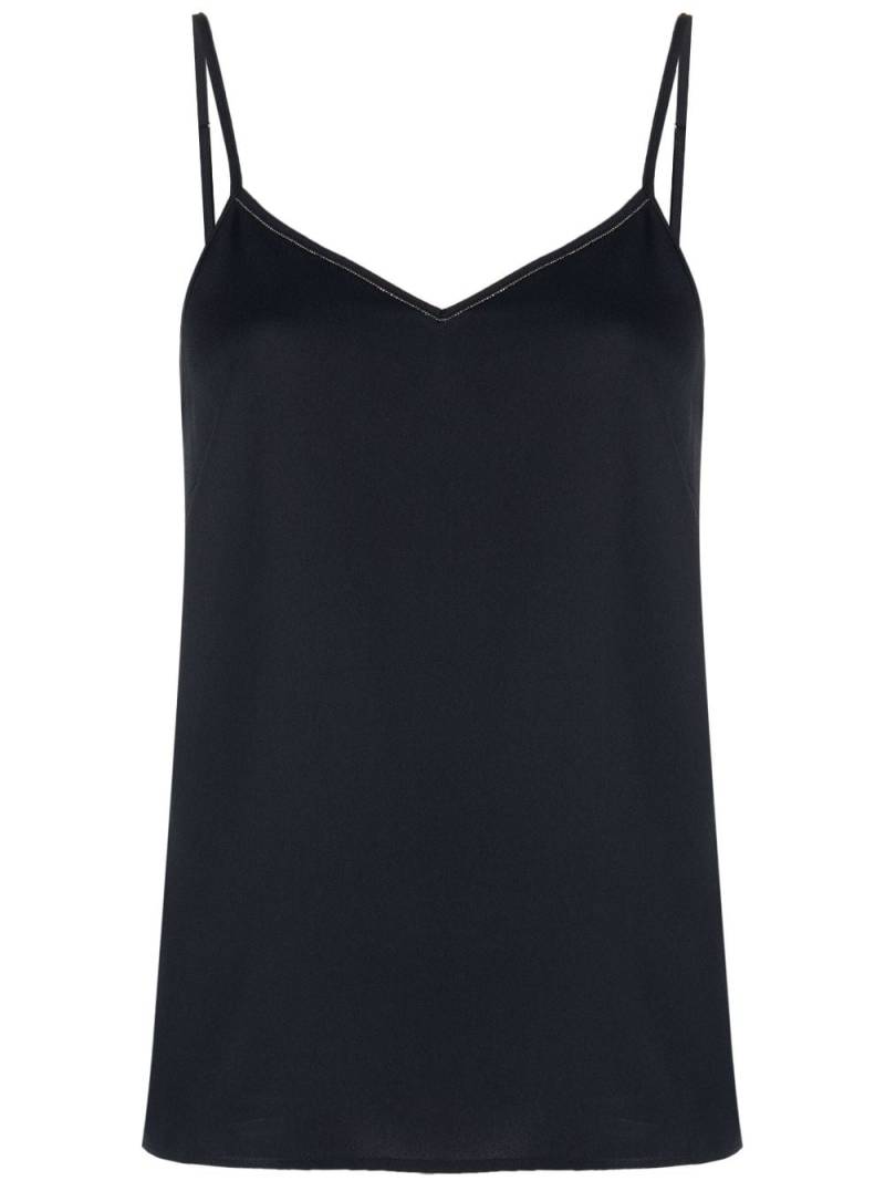 Fabiana Filippi V-neck sleeveless top - Blue von Fabiana Filippi