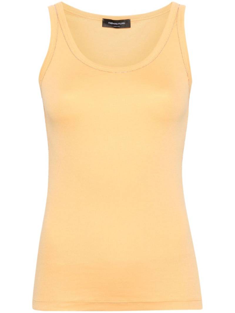 Fabiana Filippi ball-chain tank top - Yellow von Fabiana Filippi