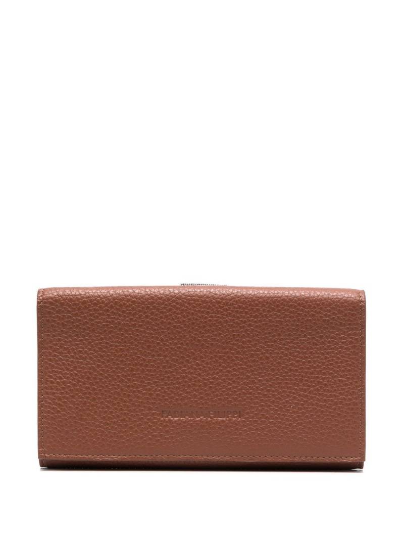 Fabiana Filippi bead chain detail wallet - Brown von Fabiana Filippi