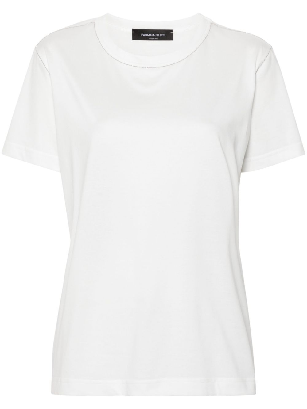 Fabiana Filippi beaded T-shirt - White von Fabiana Filippi