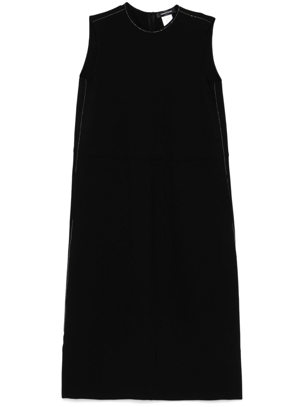 Fabiana Filippi beaded-trim midi dress - Black von Fabiana Filippi