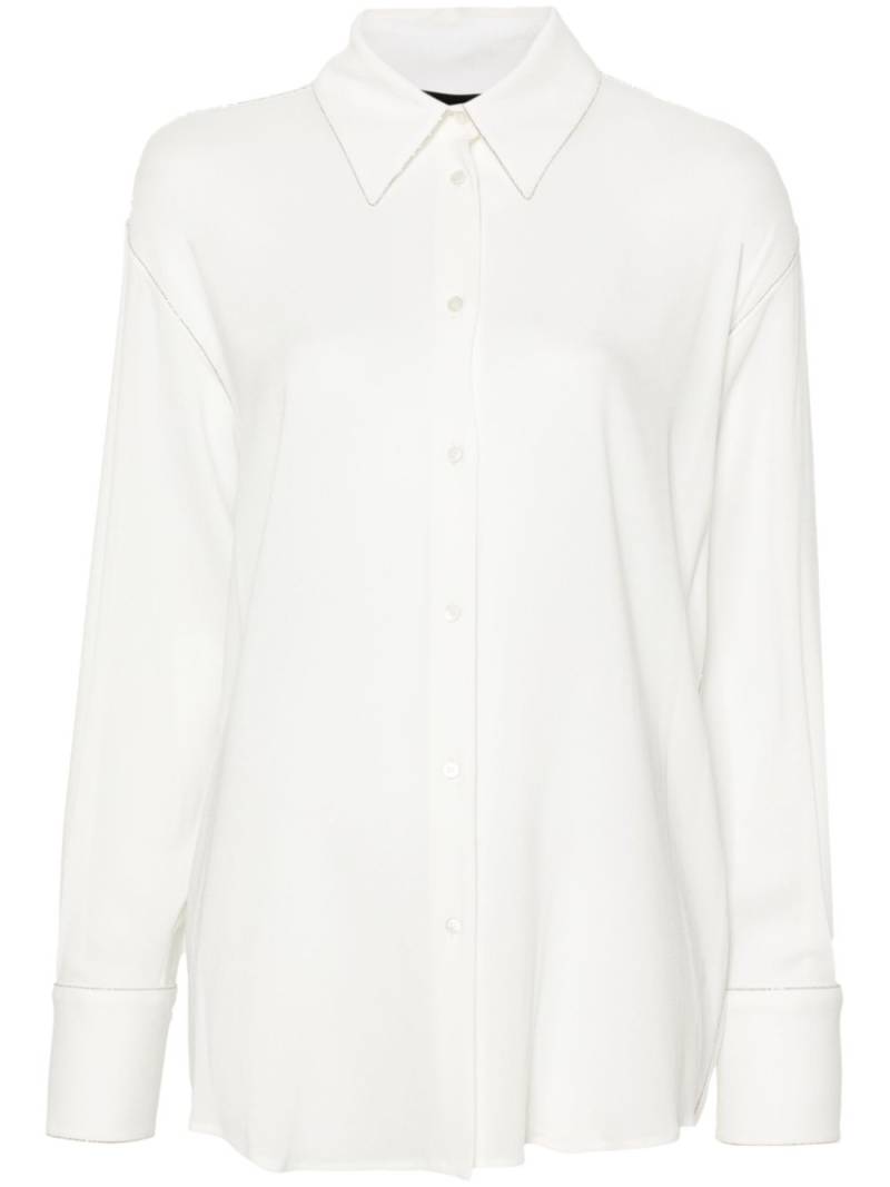 Fabiana Filippi button-up georgette shirt - White von Fabiana Filippi