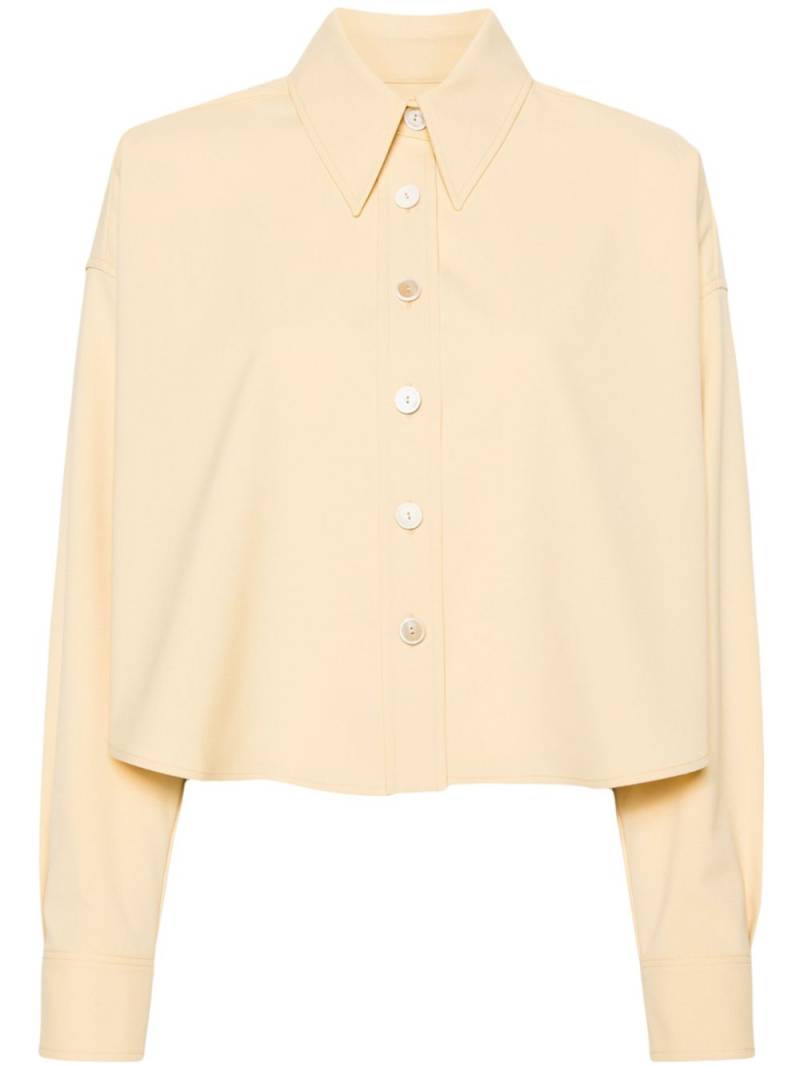 Fabiana Filippi buttoned cropped shirt - Yellow von Fabiana Filippi