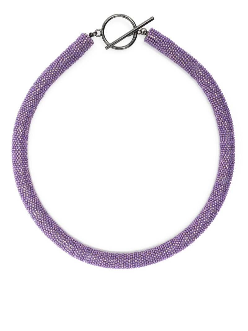 Fabiana Filippi chunky bead-chain necklace - Purple von Fabiana Filippi