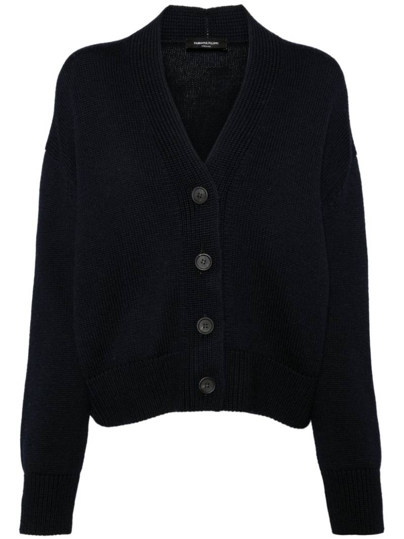 Fabiana Filippi chunky-knit cardigan - Blue von Fabiana Filippi