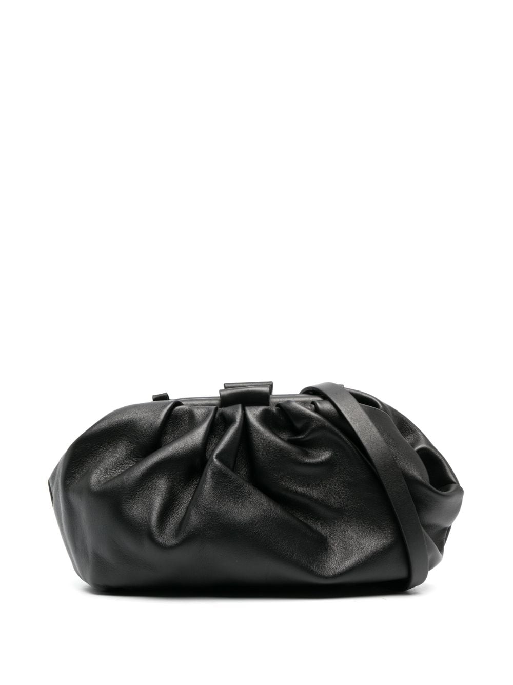 Fabiana Filippi clasp-fastening leather shoulder bag - Black von Fabiana Filippi