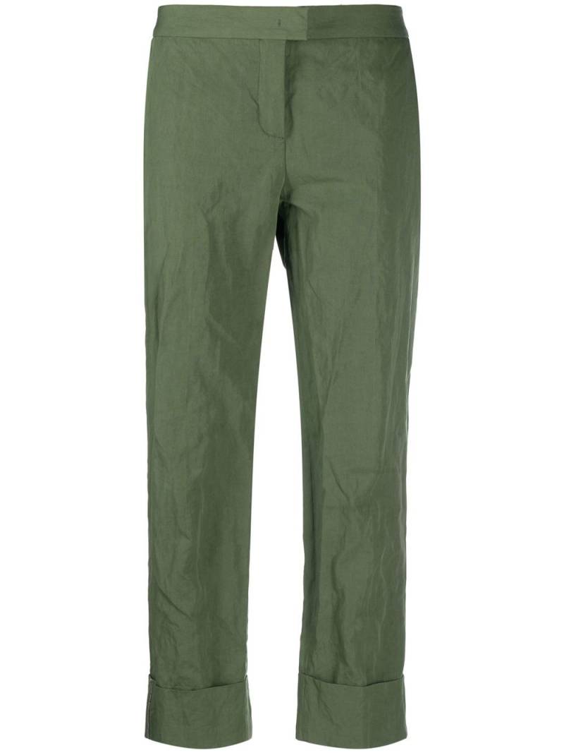 Fabiana Filippi concealed front-fastening trousers - Green von Fabiana Filippi