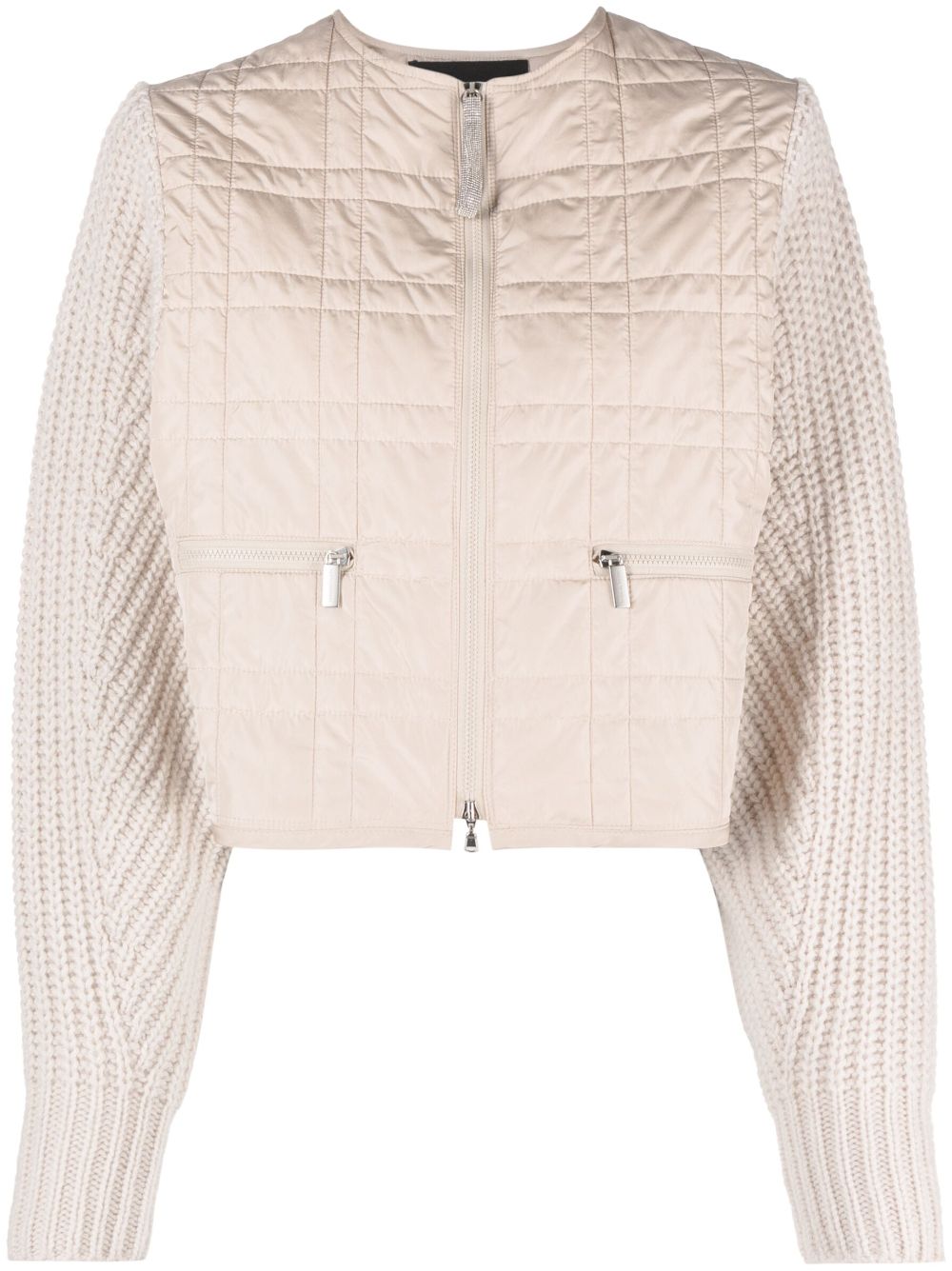 Fabiana Filippi contrast-sleeve bomber jacket - Neutrals von Fabiana Filippi