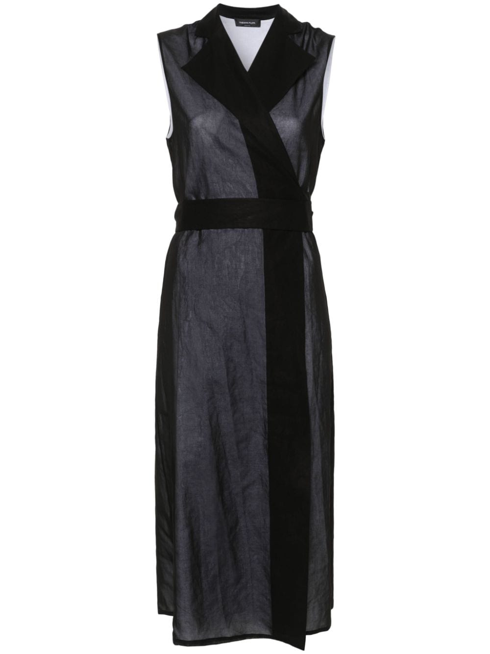 Fabiana Filippi cotton maxi wrap dress - Black von Fabiana Filippi