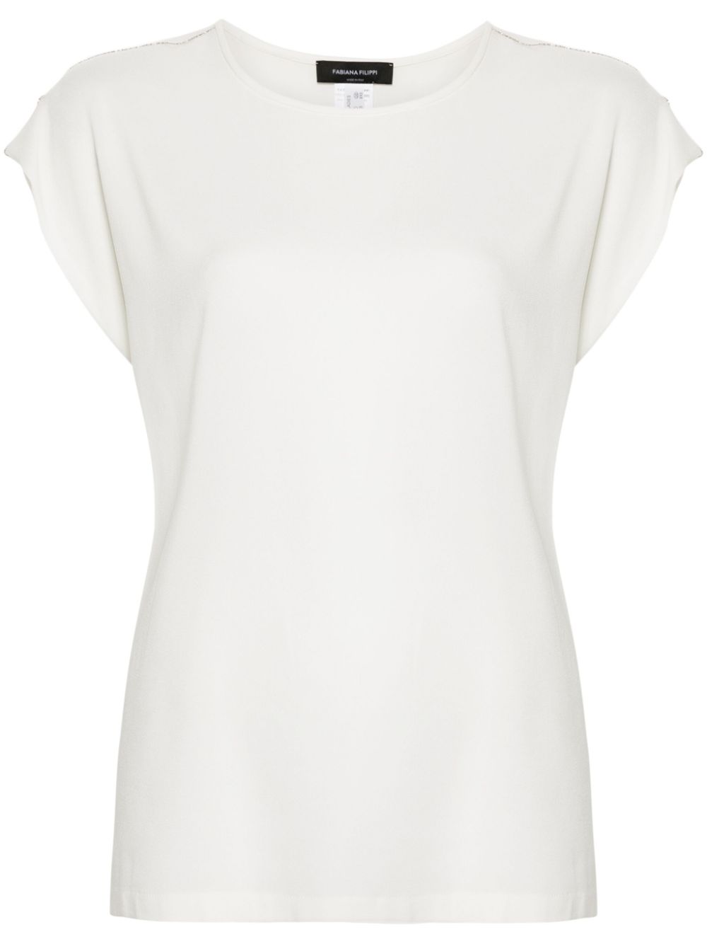 Fabiana Filippi crepe T-shirt - White von Fabiana Filippi