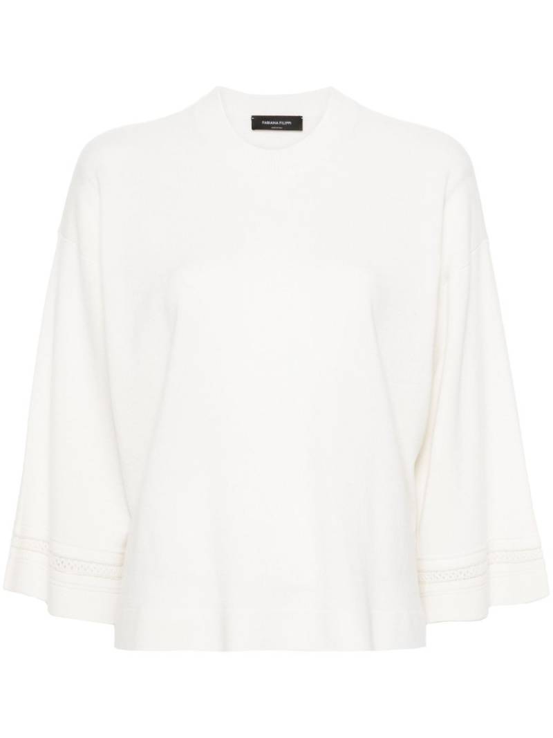 Fabiana Filippi crew-neck cashmere top - Neutrals von Fabiana Filippi