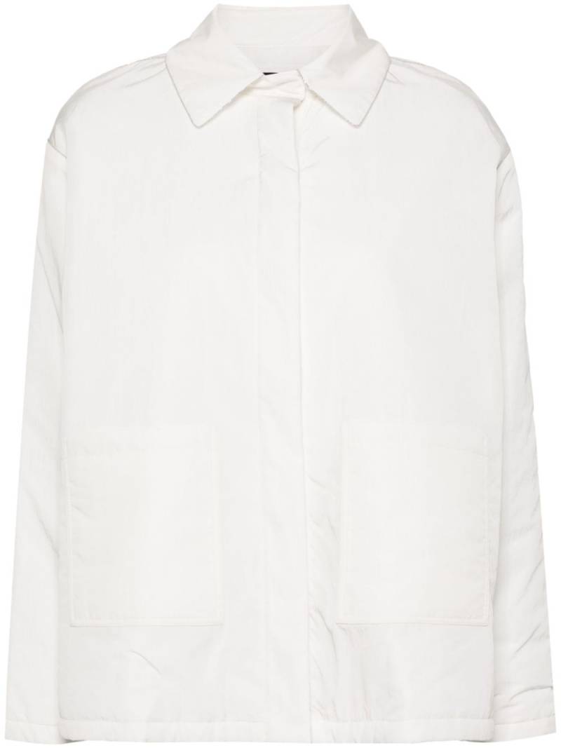 Fabiana Filippi crinkled padded shirt jacket - White von Fabiana Filippi