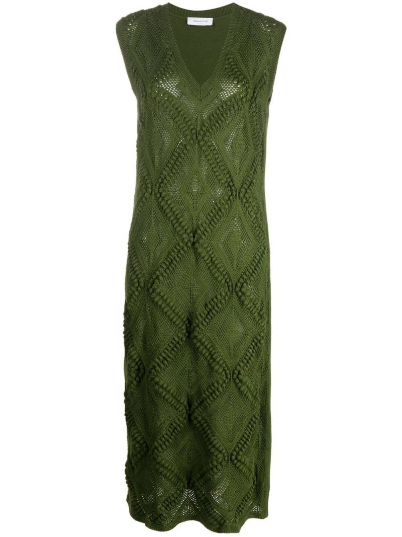 Fabiana Filippi crochet knitted midi dress - Green von Fabiana Filippi